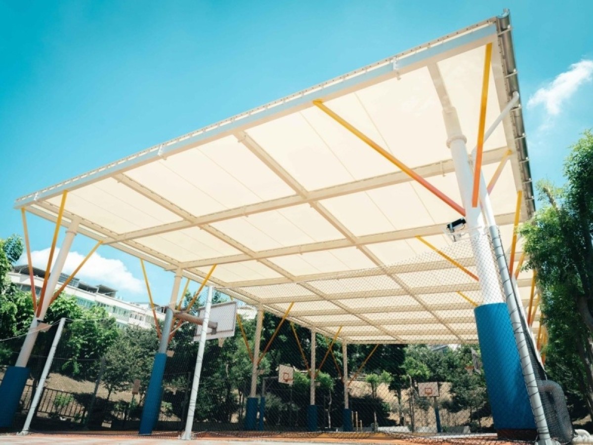新北市鶯歌區永吉公園籃球場新設天幕工程