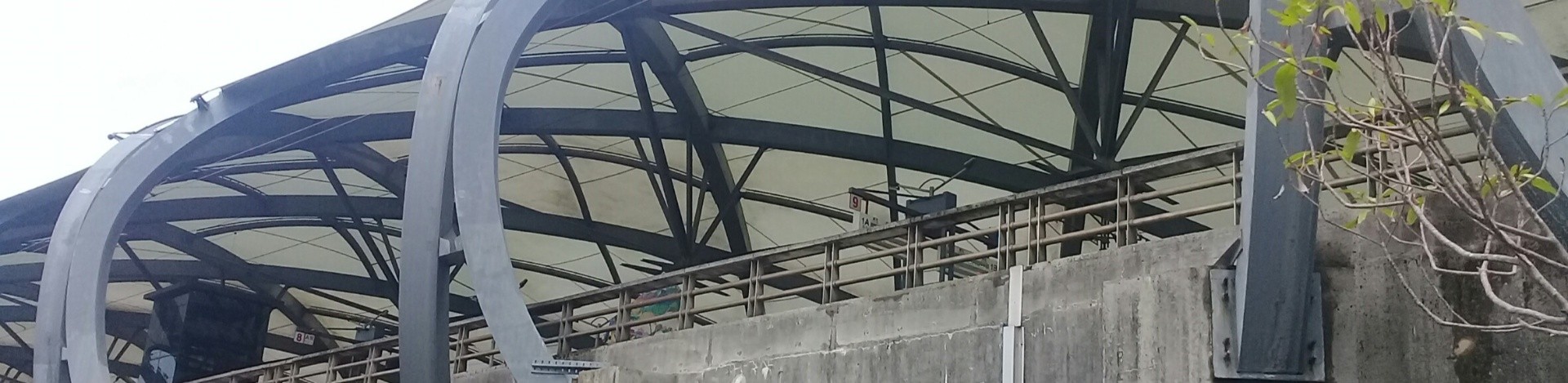 冬山站雨棚薄膜更新修復工程