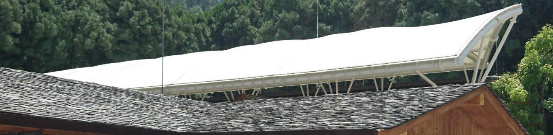 九族文化村販賣廣場薄膜結構工程